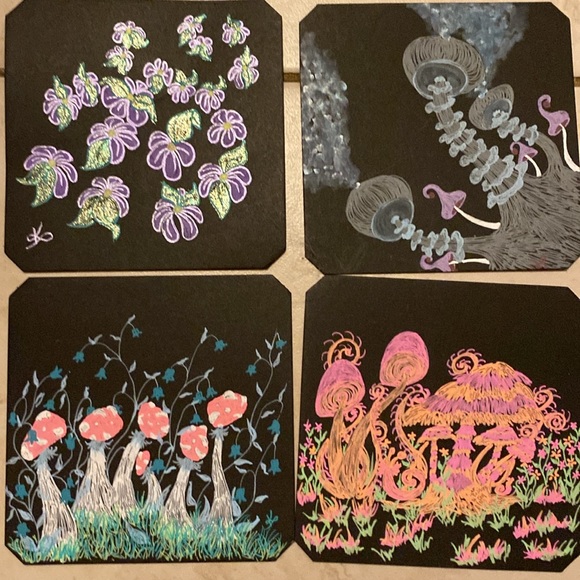 Set of 12 Handmade Illustrated Affirmation Cards 4 Intuitive Uplifting Mood - Picture 5 of 6